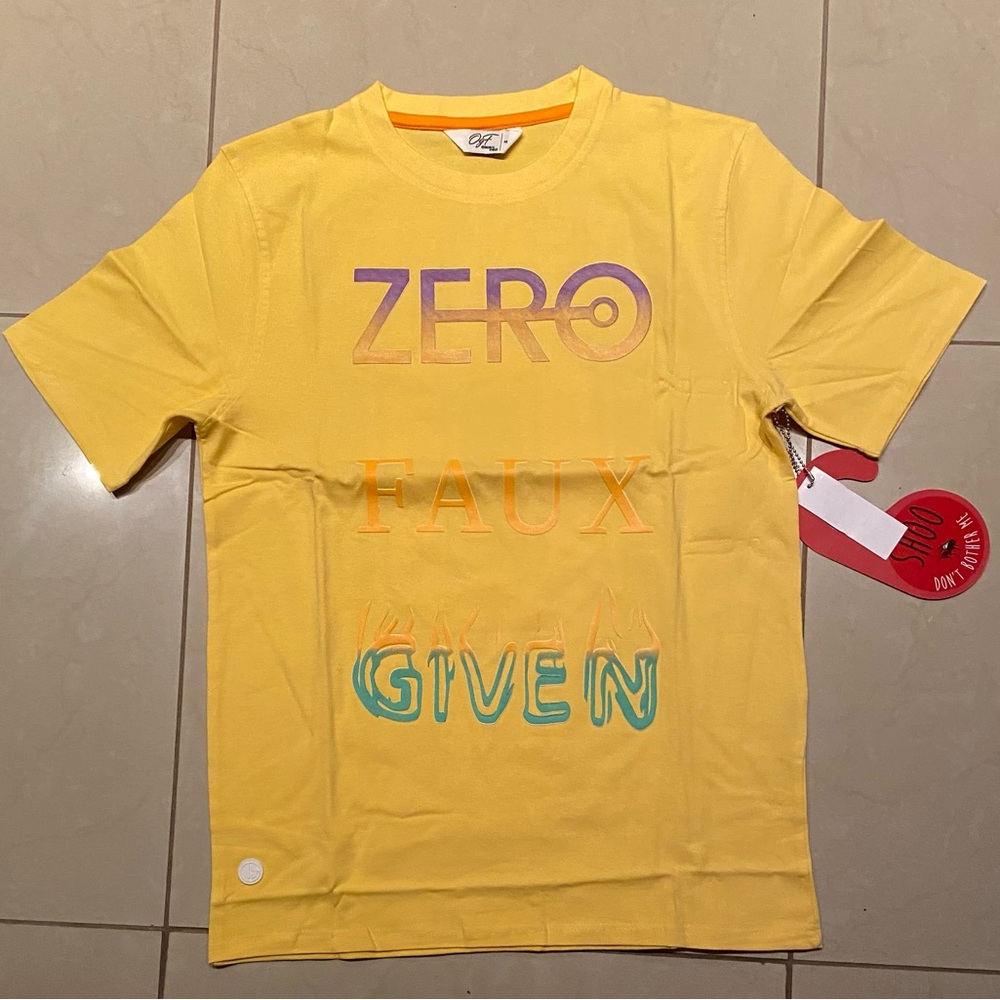 original fables t-shirt “zero faux given” (multicolor)